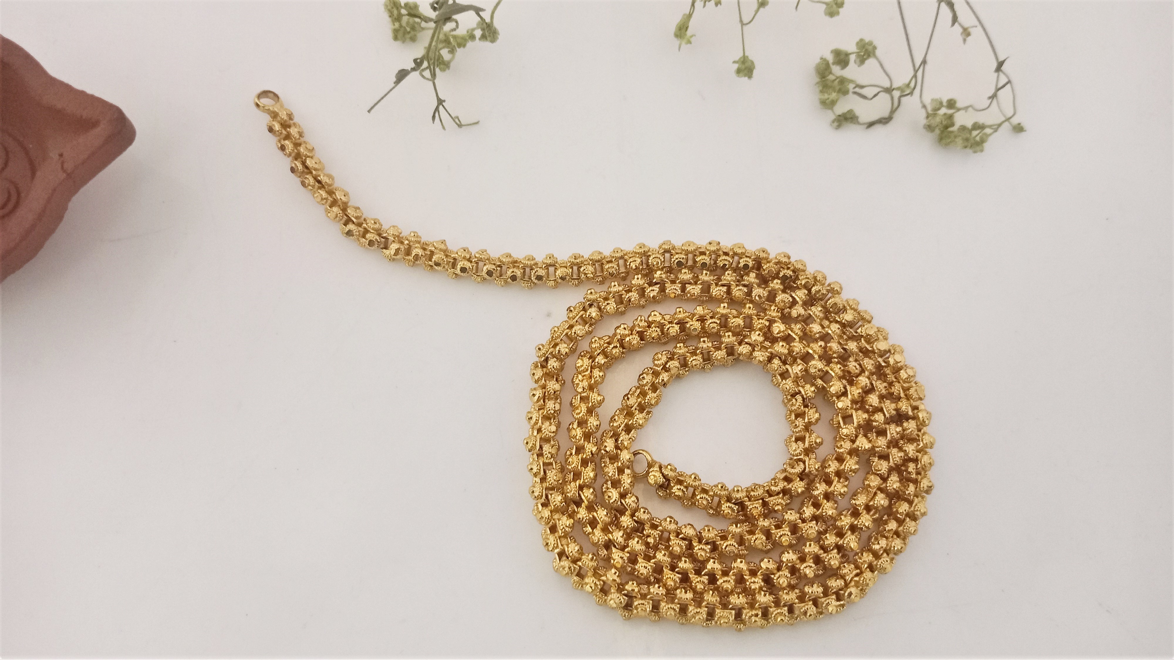 Diyas 24"(60cm) Chain  Expertly Gold plated 4SQ