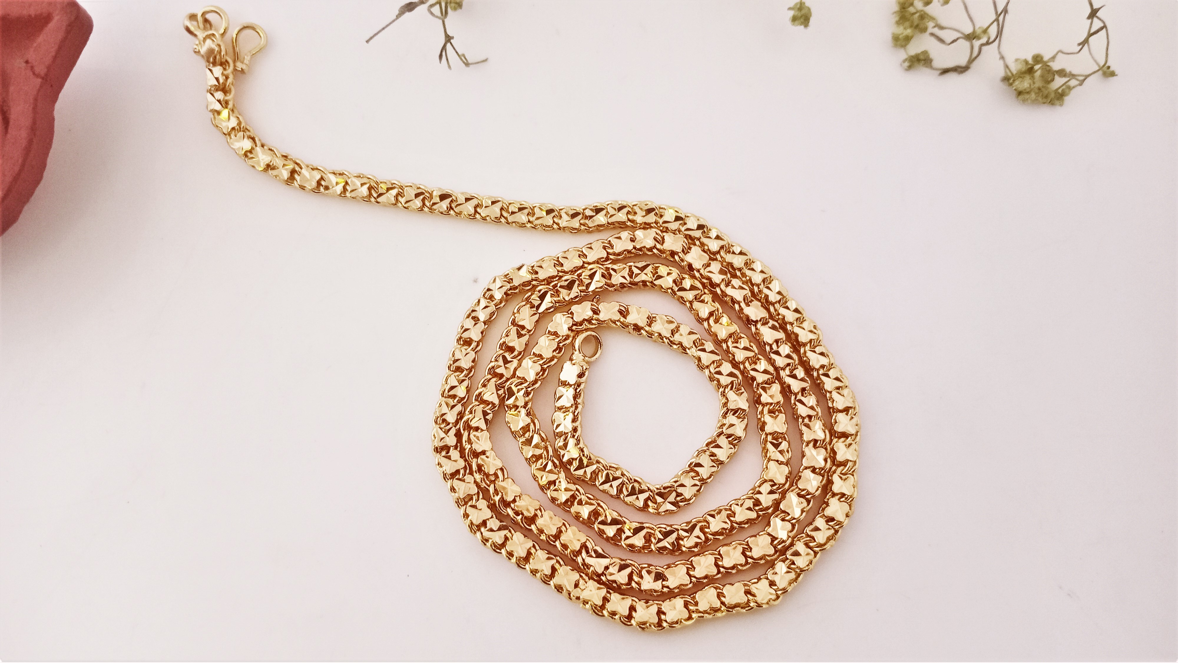 Diyas 24"(60cm) Chain  Expertly Gold plated SqX